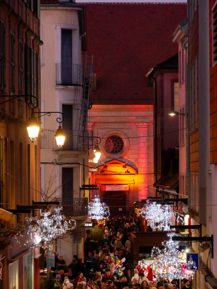 Visite du marché de Noel de Montbéliard Franche Comté