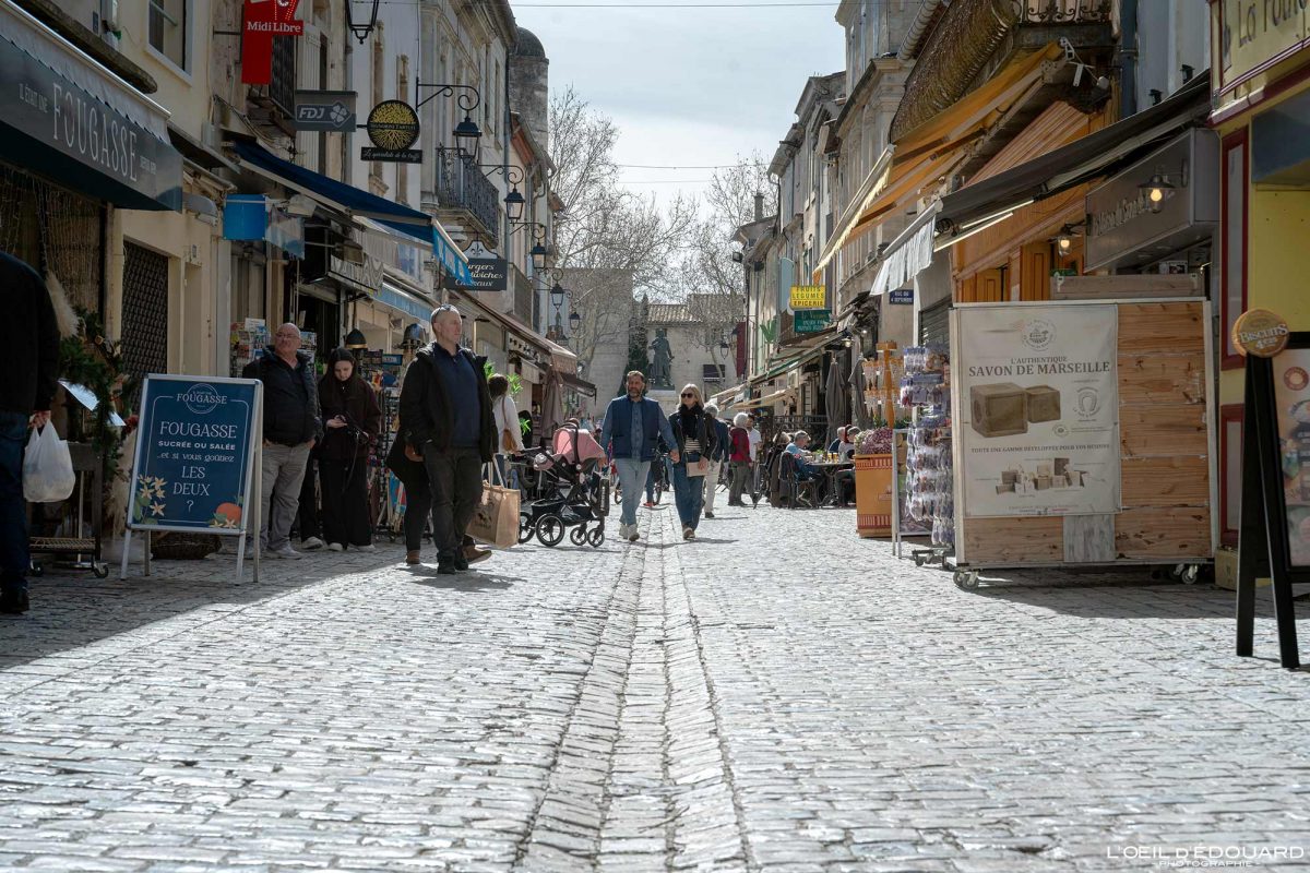 Grand Rue Jean Jaurès Aigues-Mortes Camargue Gard Languedoc-Roussillon Occitanie Visit South of France Tourisme City Street View