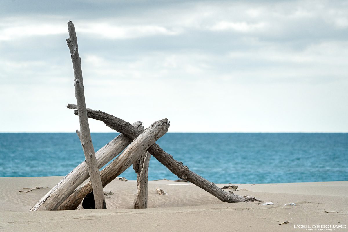 Plage de Piémanson Salin-de-Giraud Camargue Bouches-du-Rhône Provence-Alpes-Côte d'Azur Visit South of France Tourisme Paysage Mer Méditerranée Beach Sea Landscape Seascape