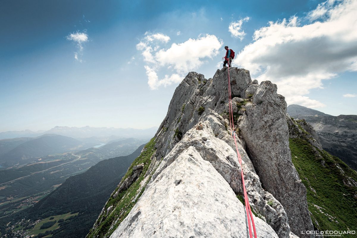 Traversée Arêtes du Gerbier Alpinisme Massif du Vercors Isère Alpes France Paysage Escalade Montagne Nature Outdoor French Alps Mountain Landscape Climb Mountaineering Rock Climbing
