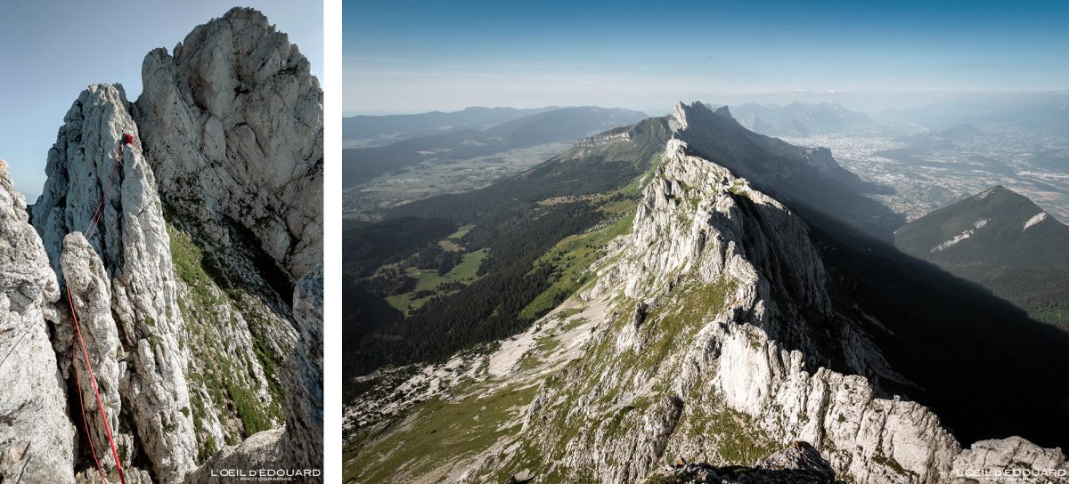 Traversée Arêtes du Gerbier Alpinisme Massif du Vercors Isère Alpes France Paysage Escalade Montagne Nature Outdoor French Alps Mountain Landscape Climb Mountaineering Rock Climbing