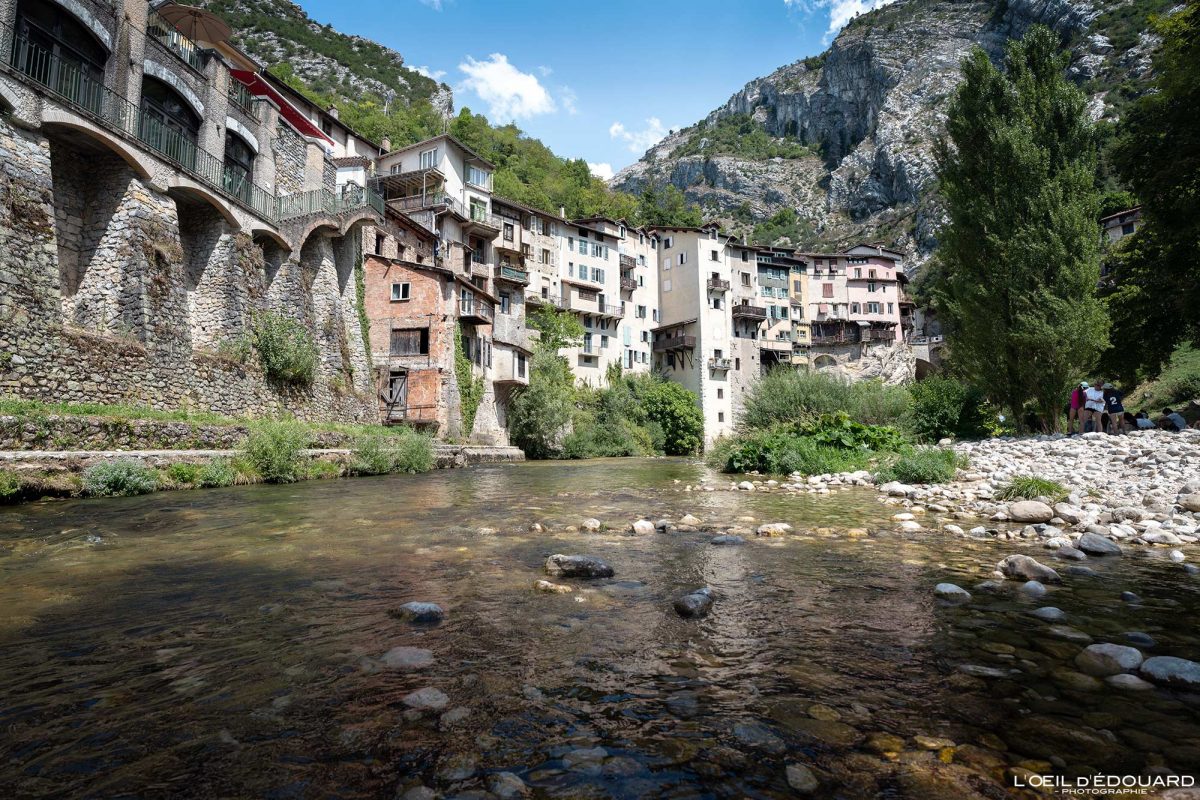 Rivière La Bourne Pont-en-Royans Massif du Vercors Isère Alpes Paysage Village France Outdoor French Alps City View River Landscape
