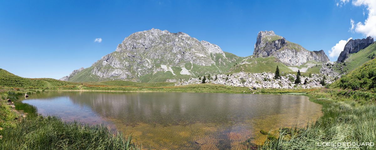 Lac de la Case Massif du Chablais Haute-Savoie France Tourisme Paysage Montagne Randonnée Outdoor Nature Hiking Mountain Lake Landscape