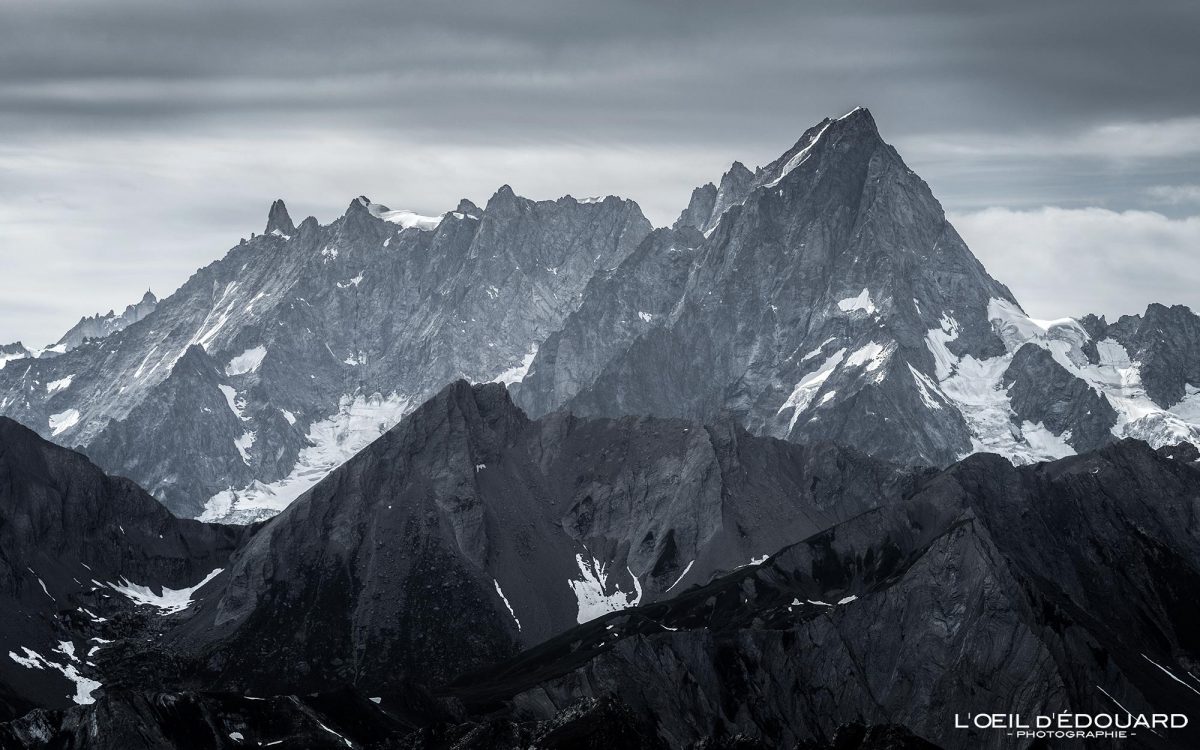 Les Grandes Jorasses depuis le Mont Fallère Vallée d'Aoste Italie Tourisme Randonnée Montagne Paysage Alpes Outdoor Nature Hiking Alps Mountain Landscape / Montagna Alpi Monte Bianco Valle d'Aosta Italia
