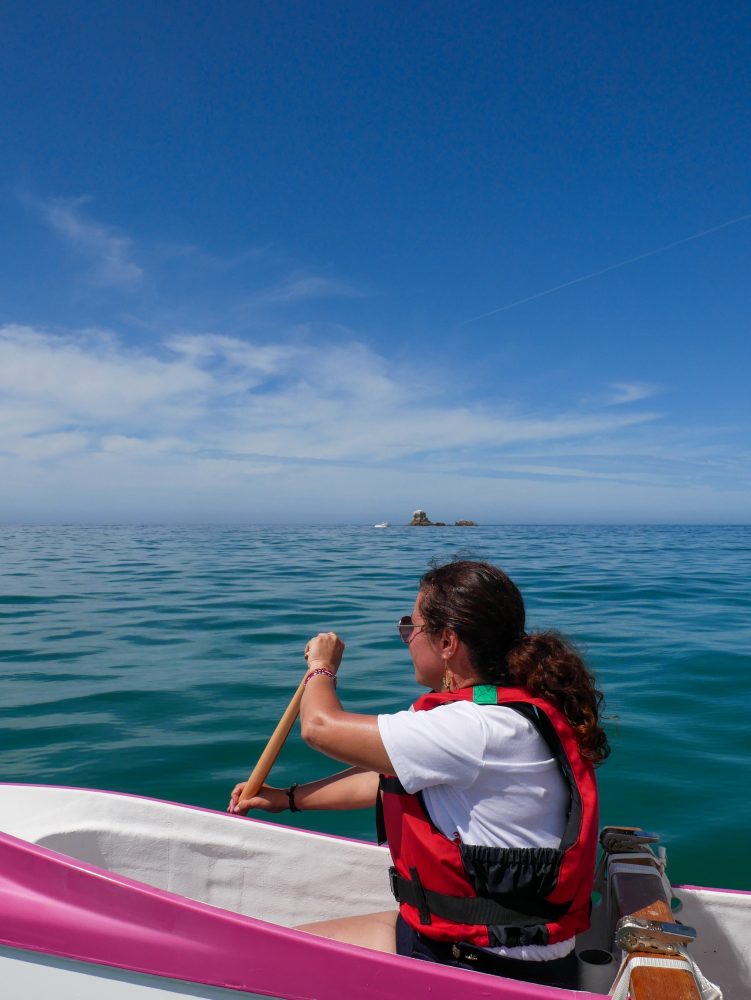 Sortie en pirogue hawaienne, Plouescat - Copie